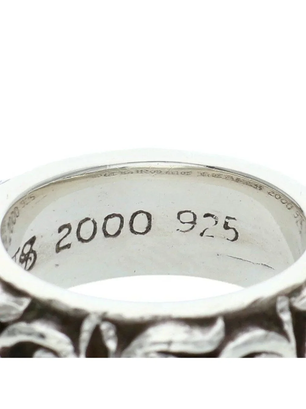 Chrome Hearts Etrnity Vine Band Eternity Silver Ring